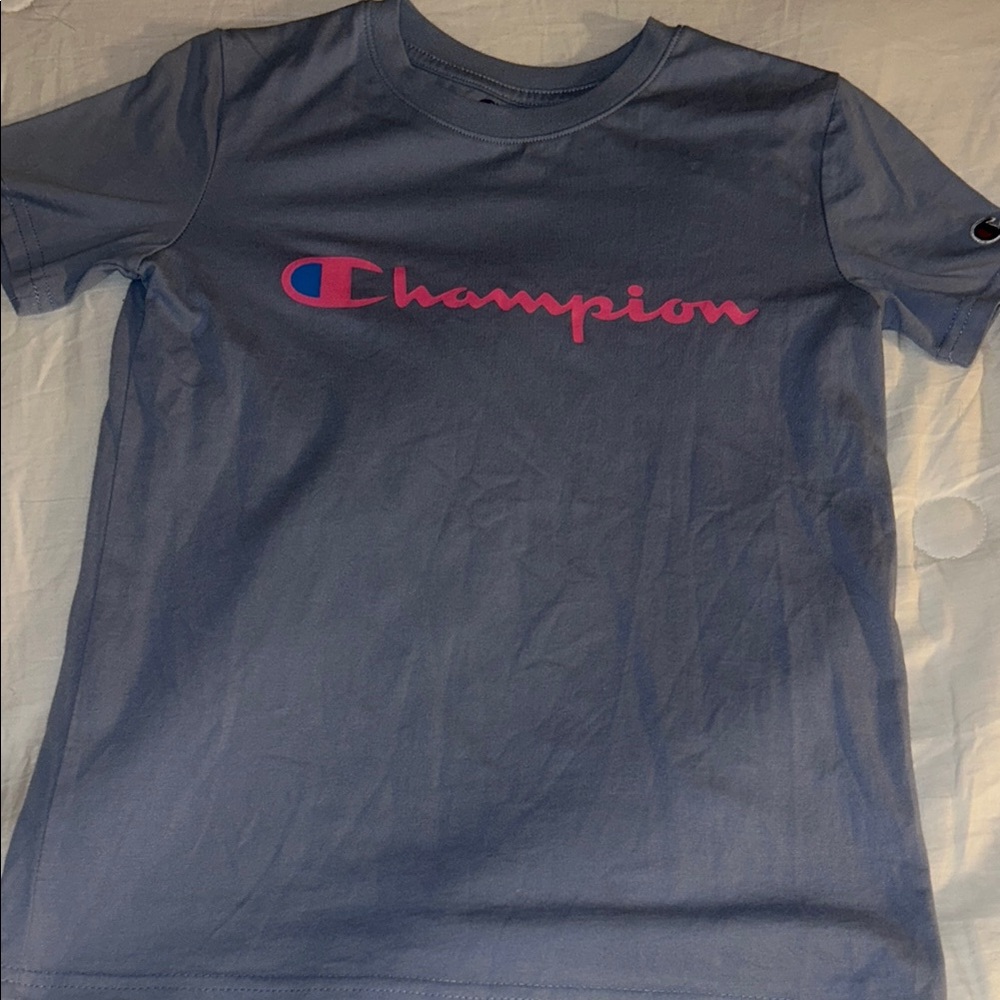 Champion Blue and Pink Short Sleeve Tees